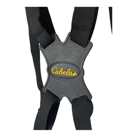 Cabelas Chest Pack Harness Elastic Black Bino Replacement Hunting Hiking Strap - Picture 2 of 4